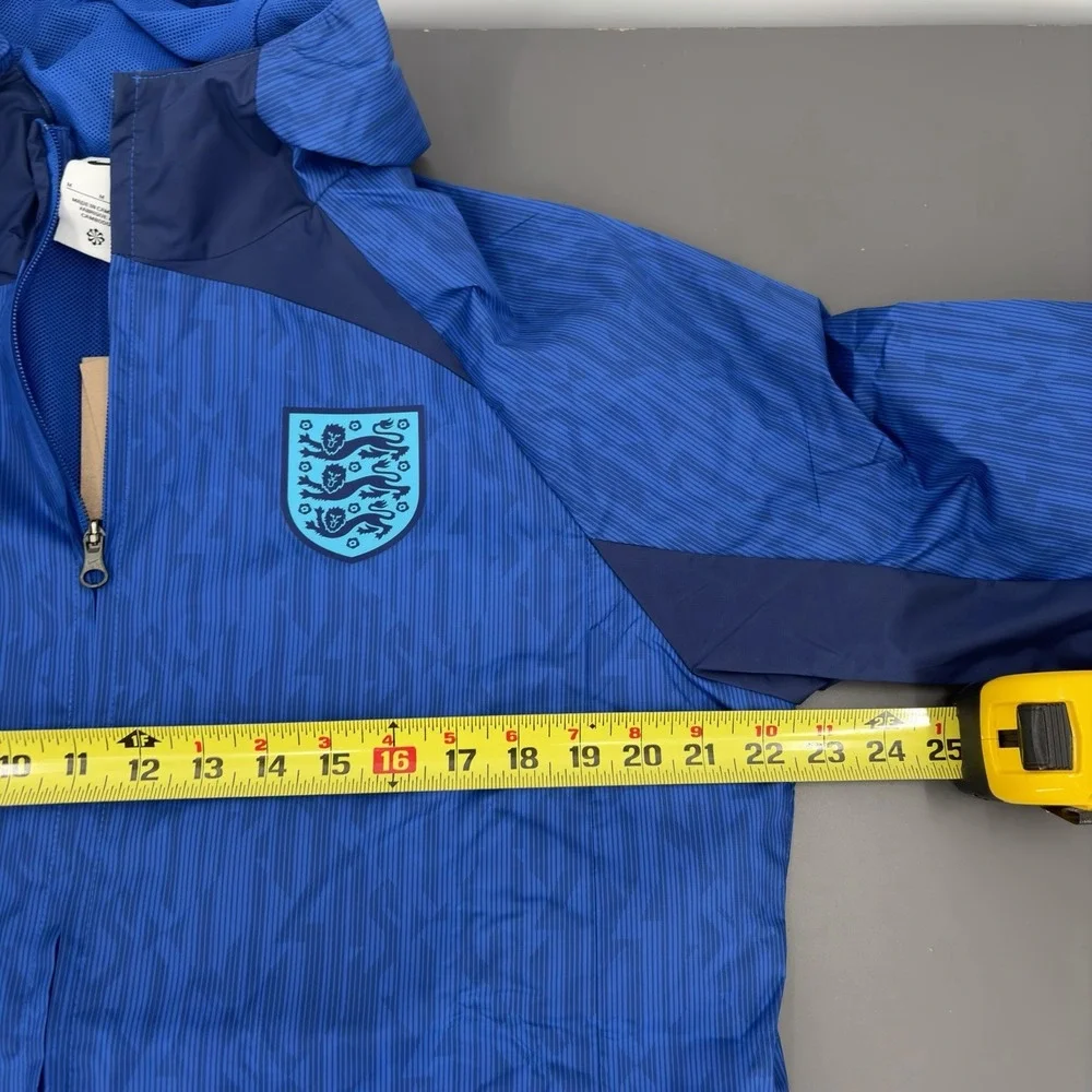 Nike England AWF Pre Match Mens M Full Zip Hooded Woven Soccer Jacket DN1077-480